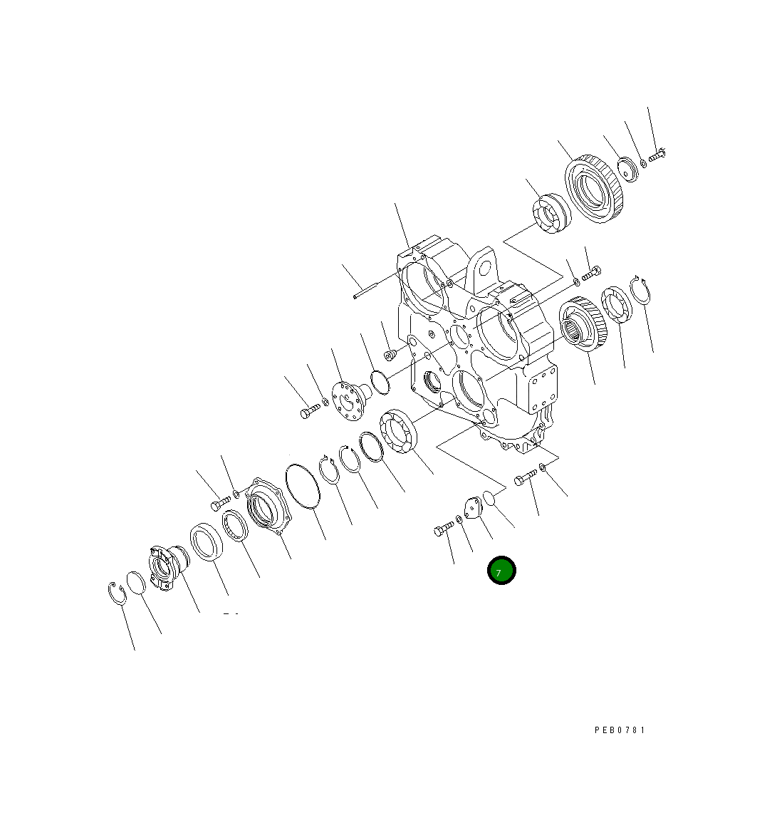 Крышка 17A-15-18150 Komatsu