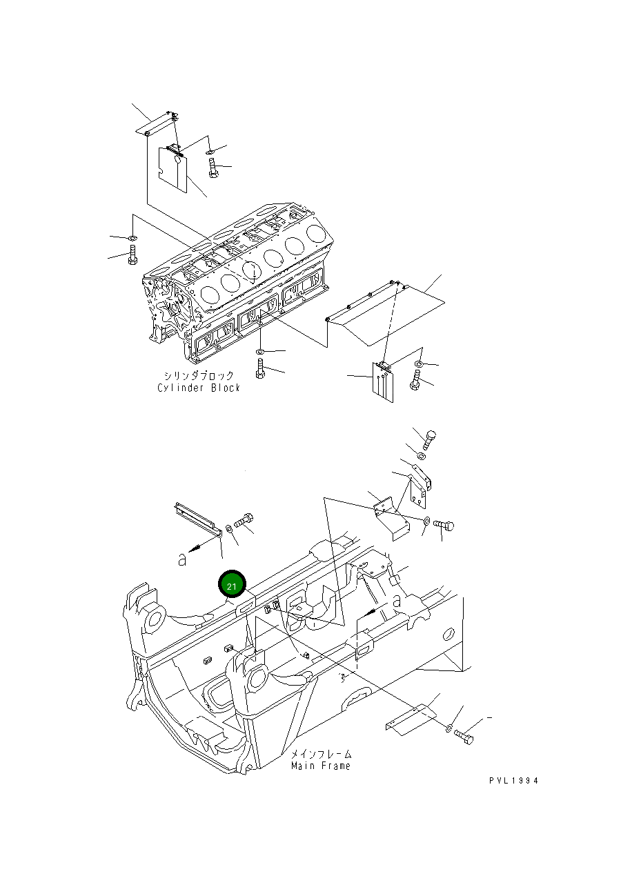 Крышка 19M-01-12710  Komatsu