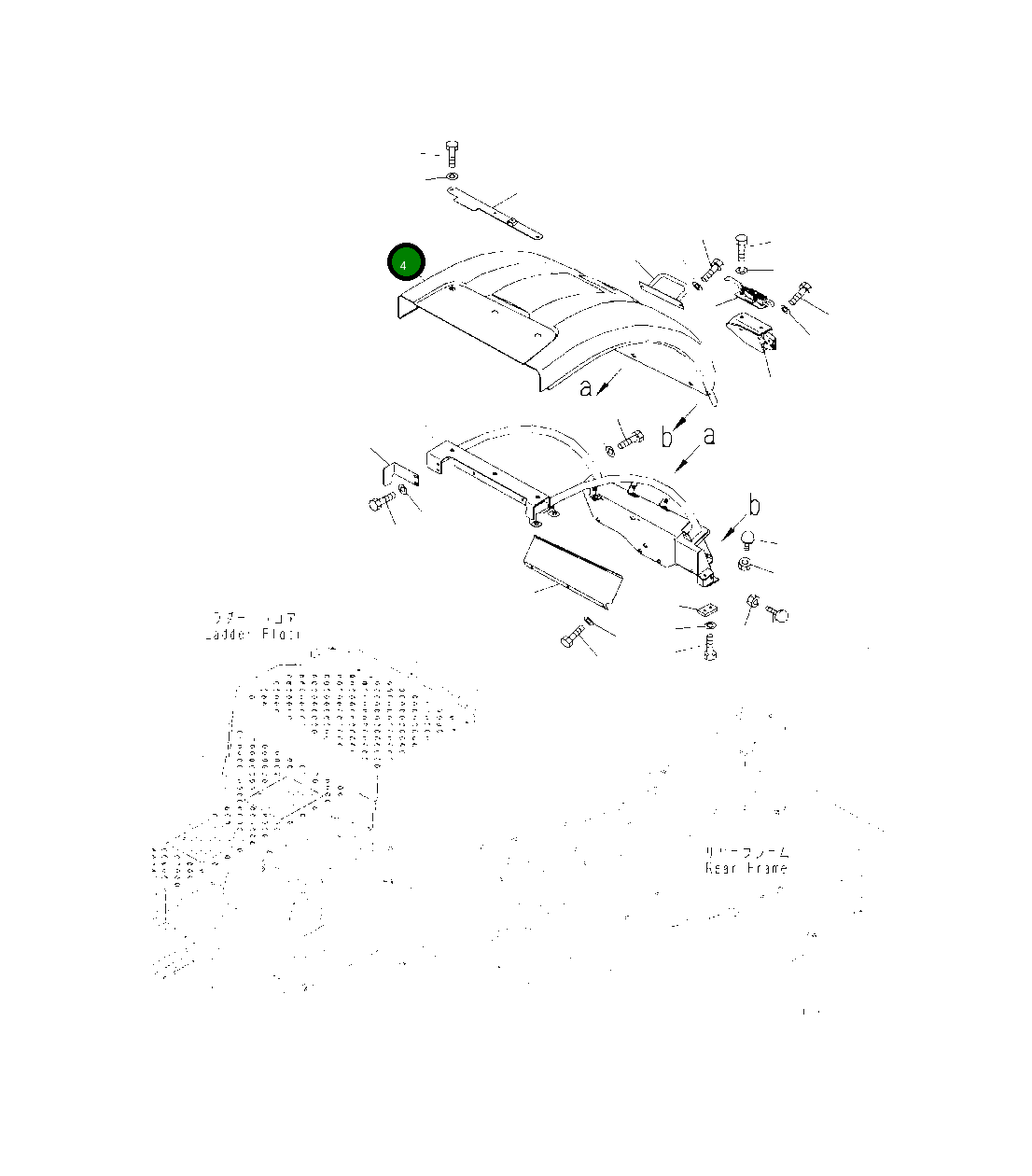 Крышка 425-54-54561 Komatsu