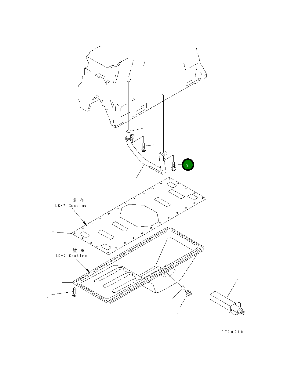 Болт 01435-20812 Komatsu