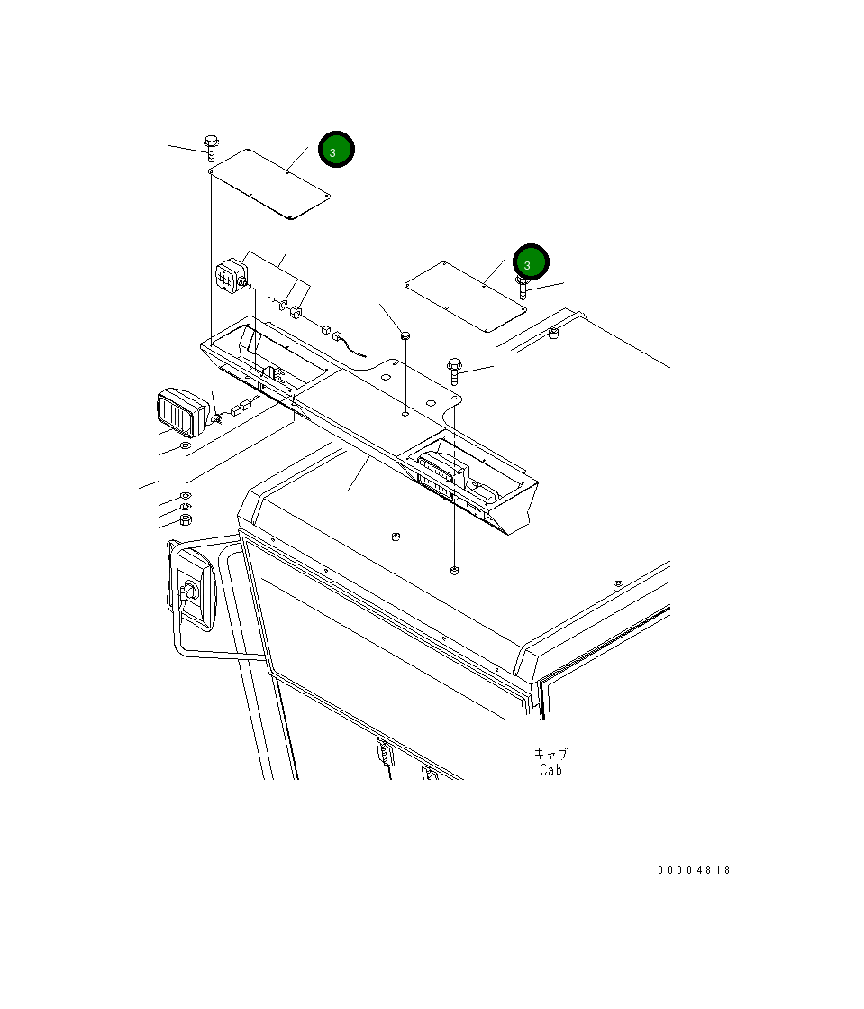Крышка 23A-952-1730 Komatsu
