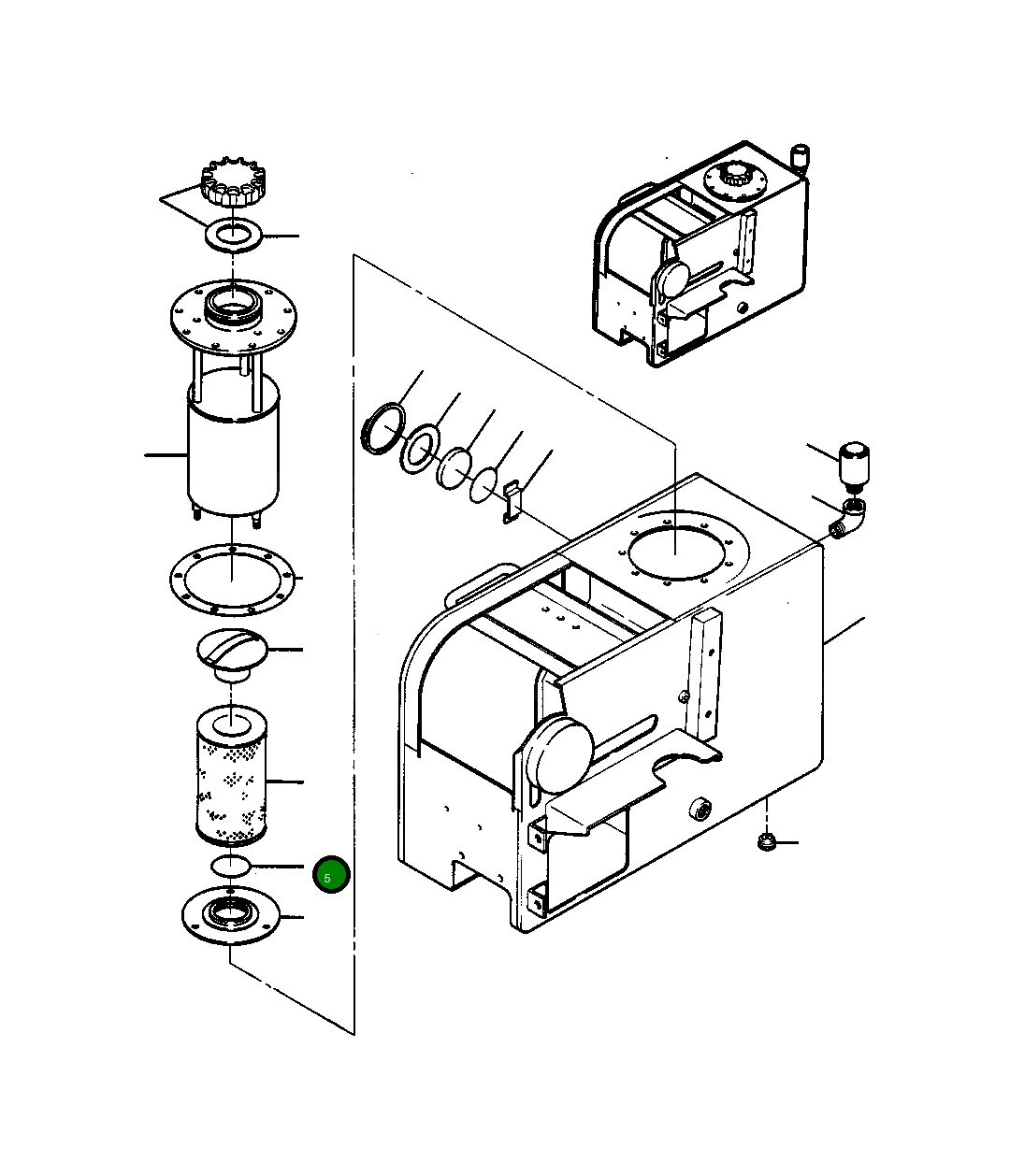Кольцо уплотнительное (O-Ring) 254 091 R1  Komatsu