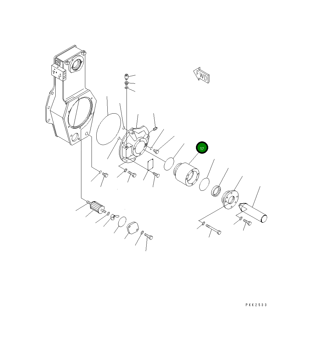 Крышка 12G-X56-1180 Komatsu