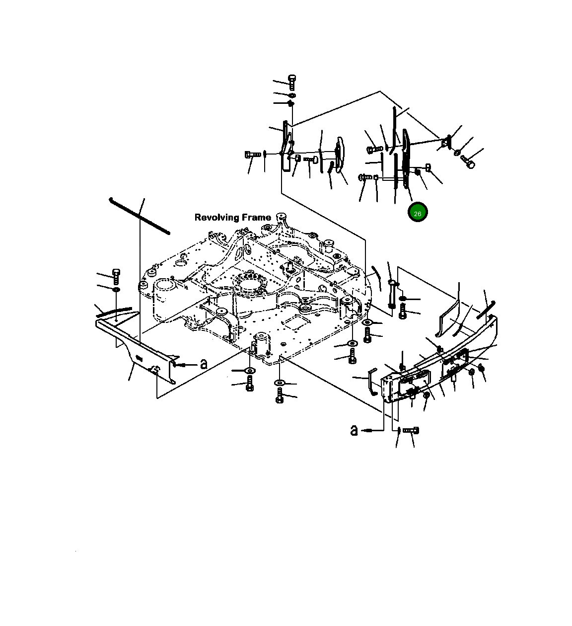 Крышка 22P-54-13110 Komatsu