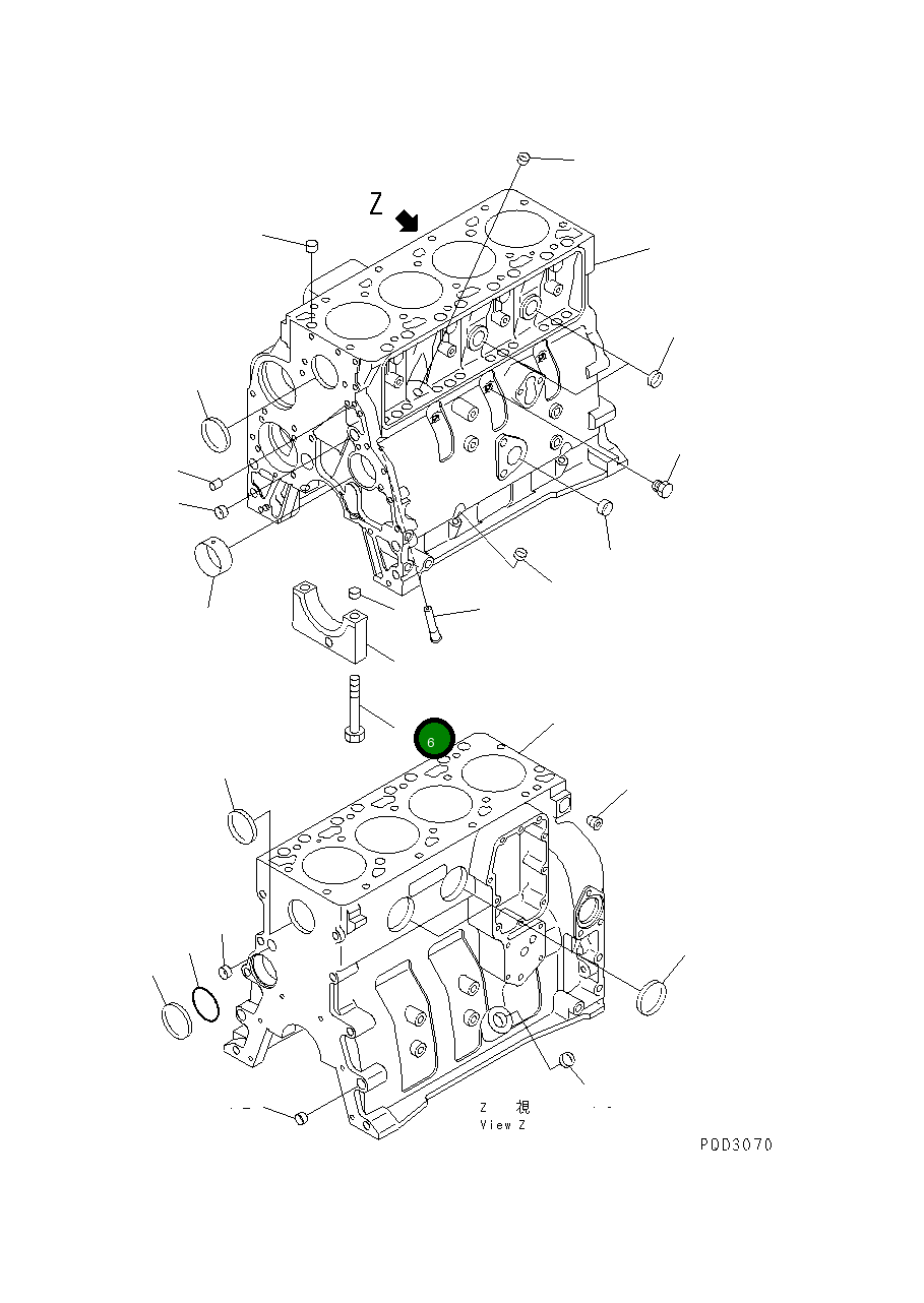 Болт 6732-21-1610 Komatsu