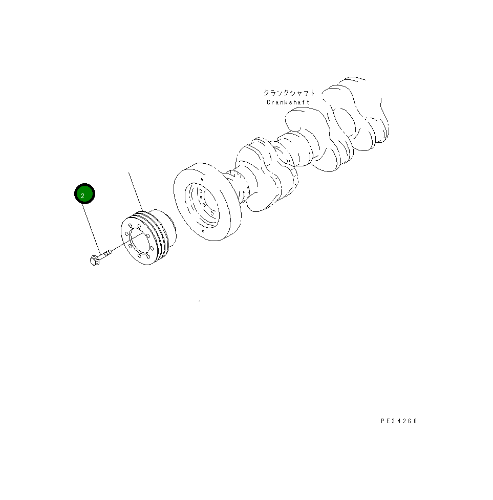 Болт 6212-35-1360 Komatsu