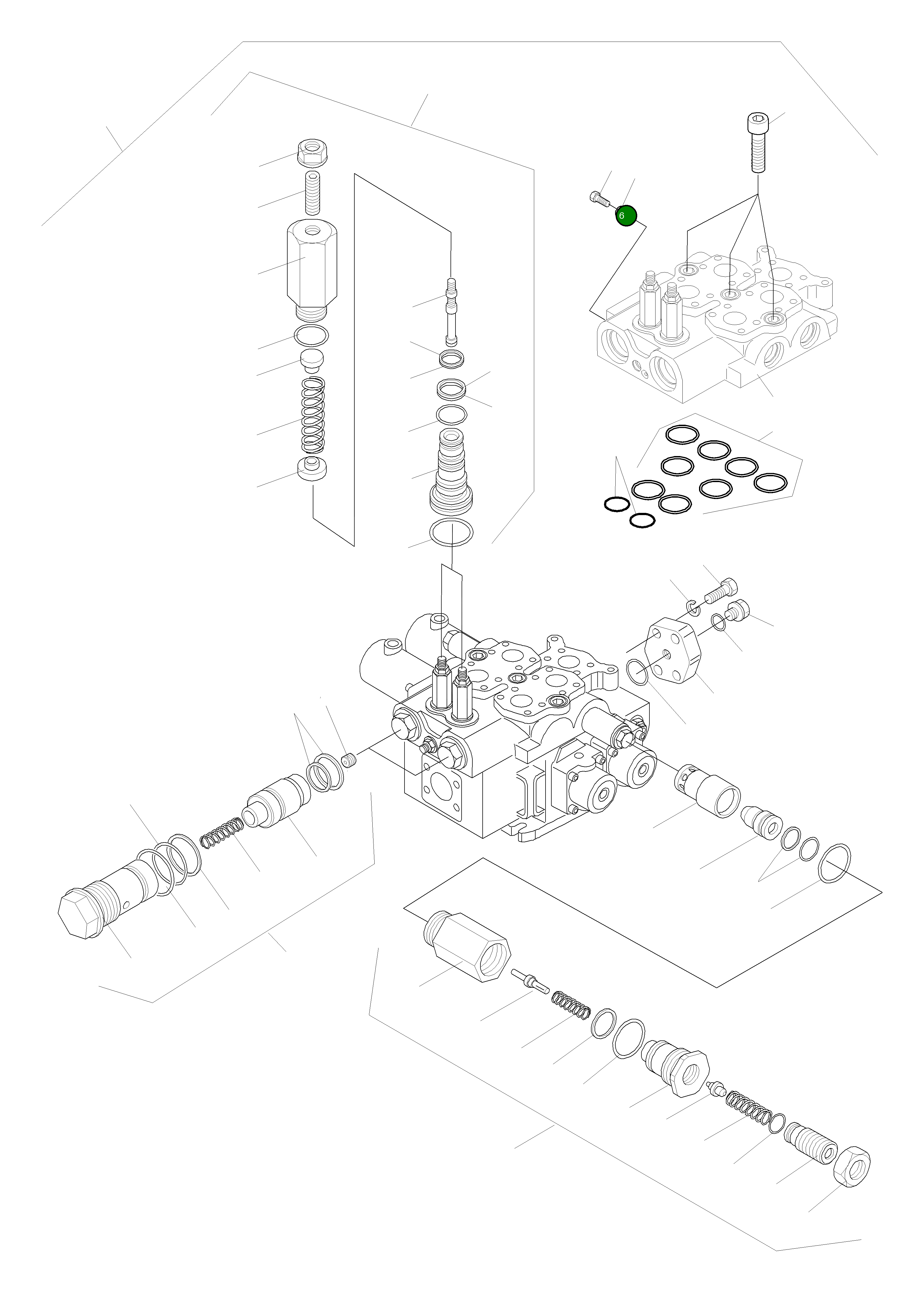 Кольцо уплотнительное (O-Ring) 421-64-H0P39 Komatsu