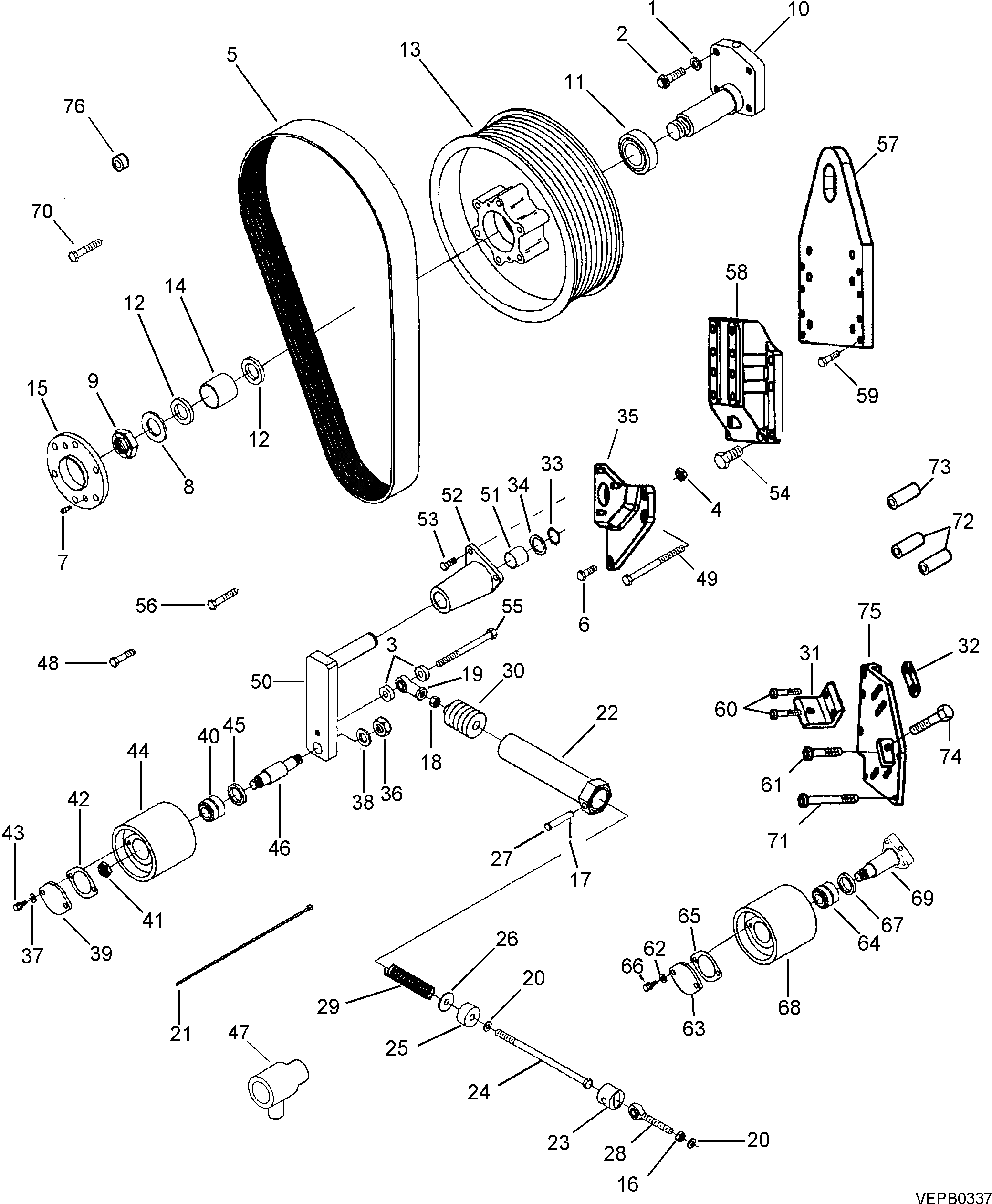 Болт 6216-64-4590 Komatsu