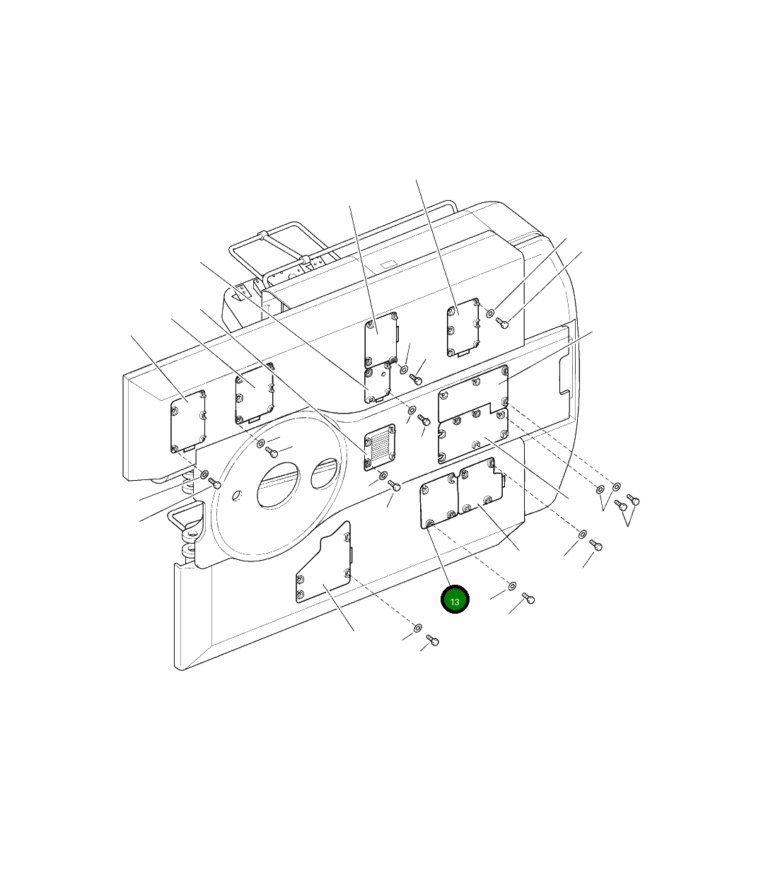 Крышка 207-54-A6871  Komatsu
