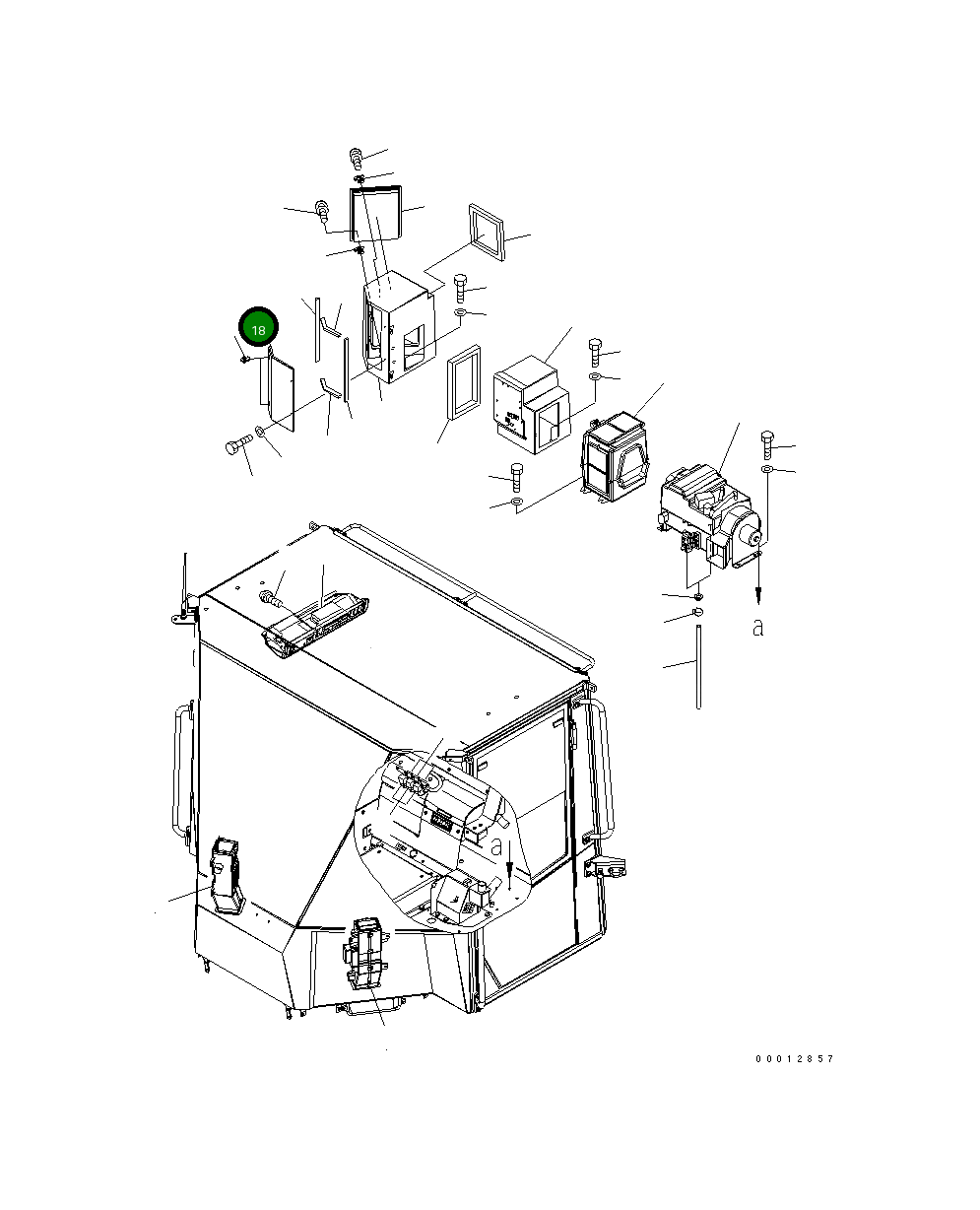 Крышка 418-07-33850  Komatsu