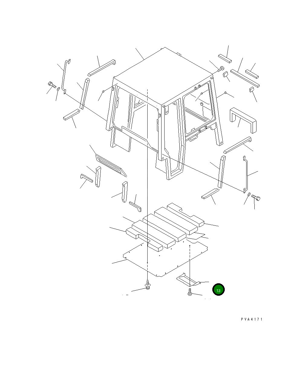 Крышка 114-X11-1990  Komatsu