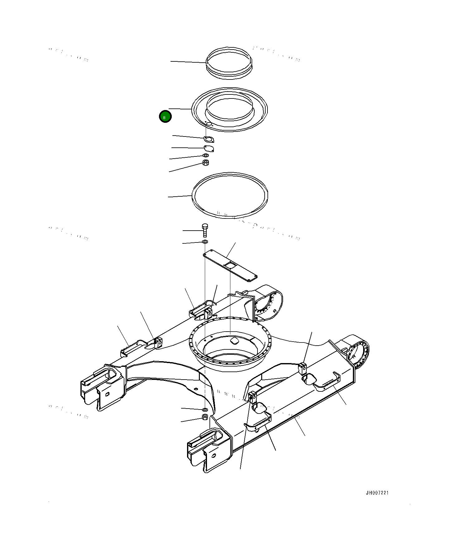 Крышка 20Y3021151 Komatsu
