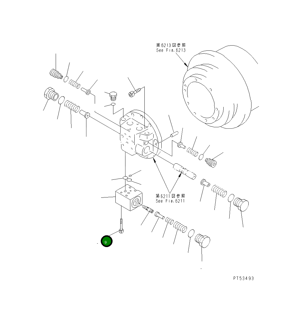 Болт 01252-30855 Komatsu