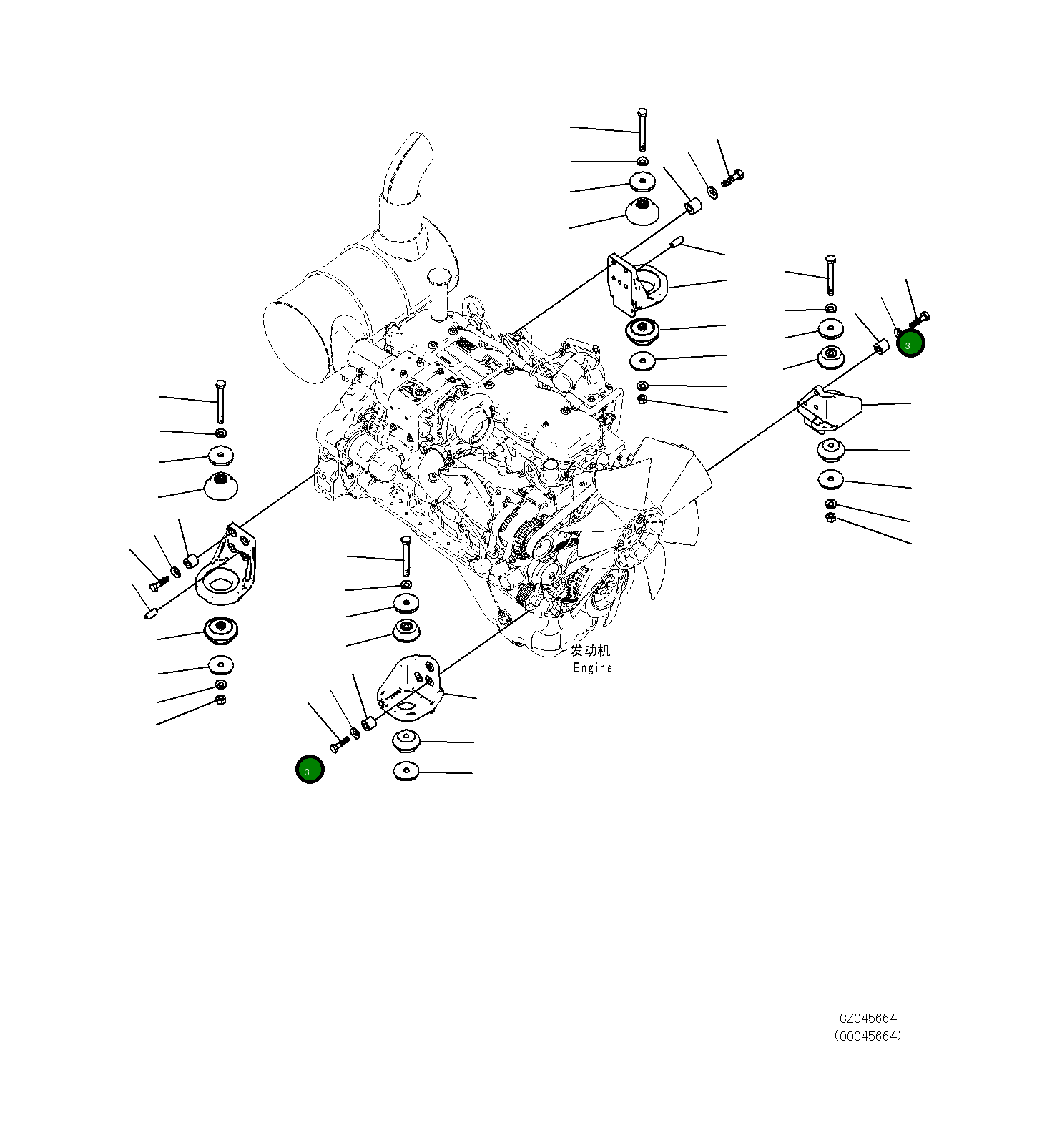 Болт 20Y-01-41230 Komatsu