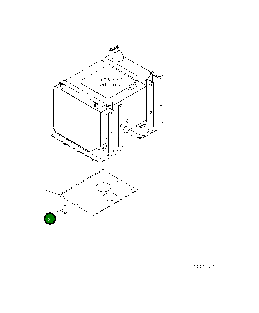 Болт 01435-01216 Komatsu
