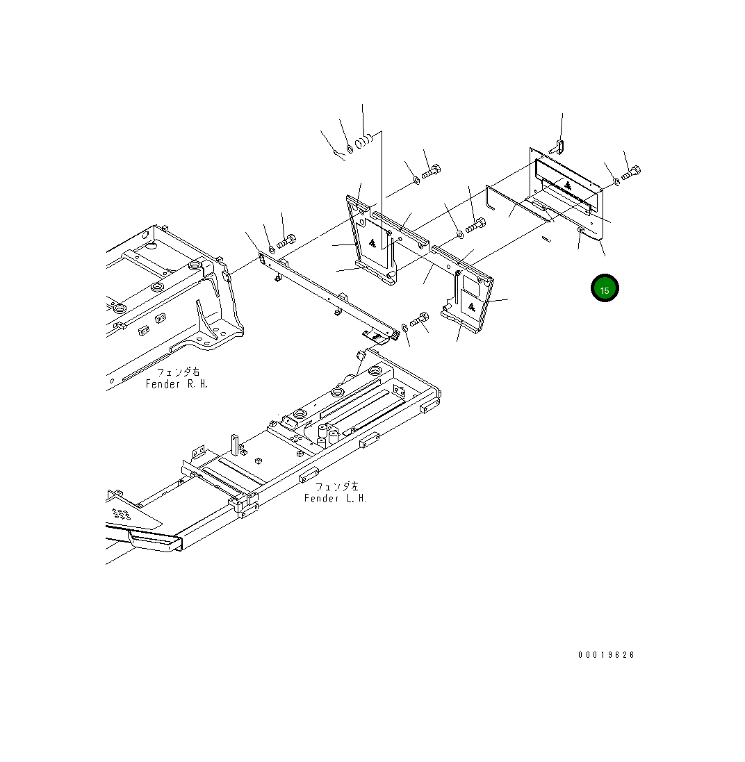 Крышка 17A-54-19220 Komatsu