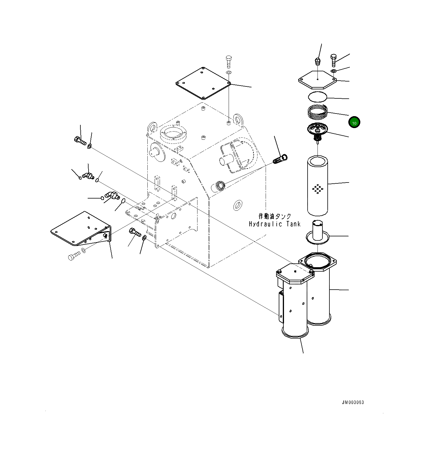 Крышка 561-60-81210 Komatsu