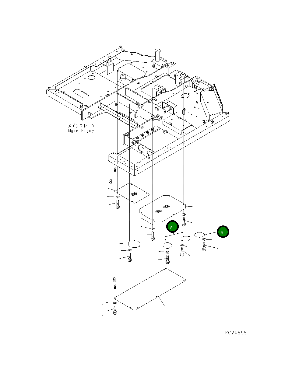 Крышка 201-54-71790 Komatsu