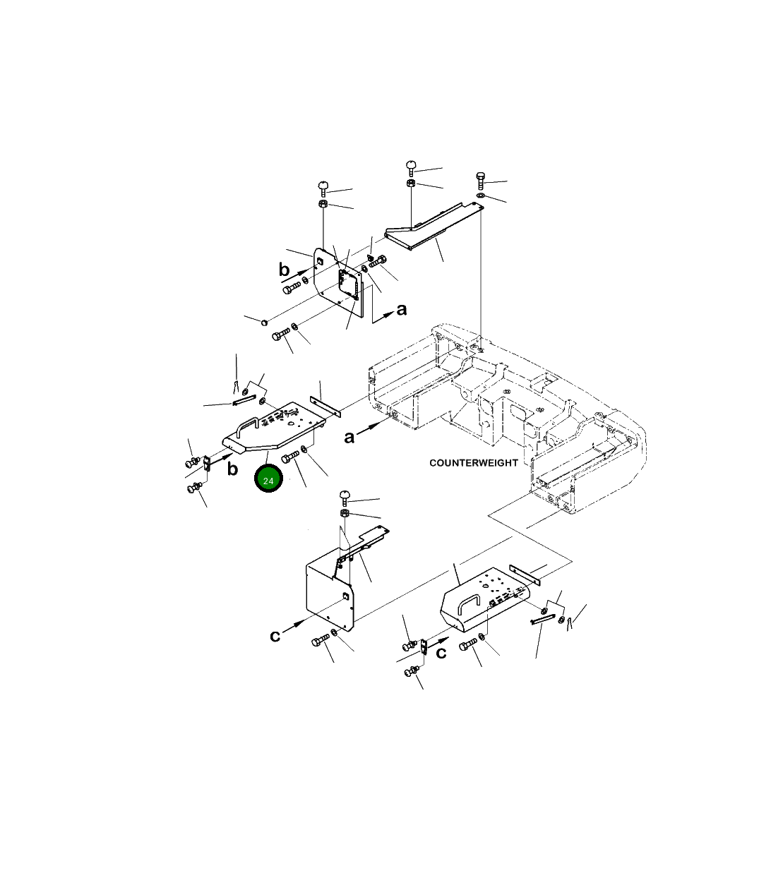 Крышка 423-06-58420 Komatsu