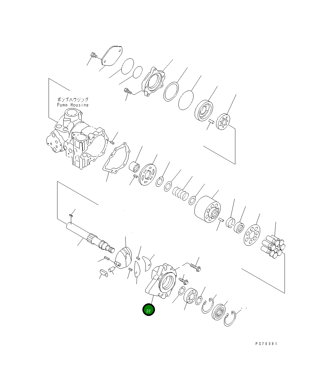 Крышка 258-81-21710  Komatsu