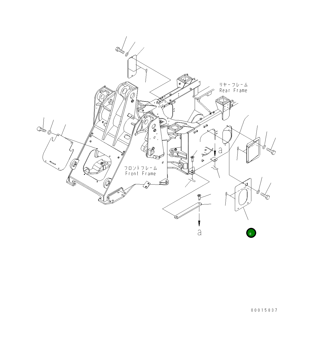 Крышка 417-Z91-3140 Komatsu