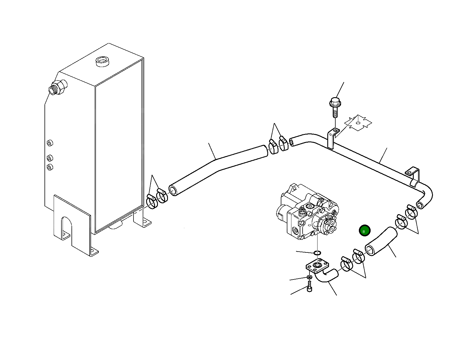 Болт 801085049 Komatsu