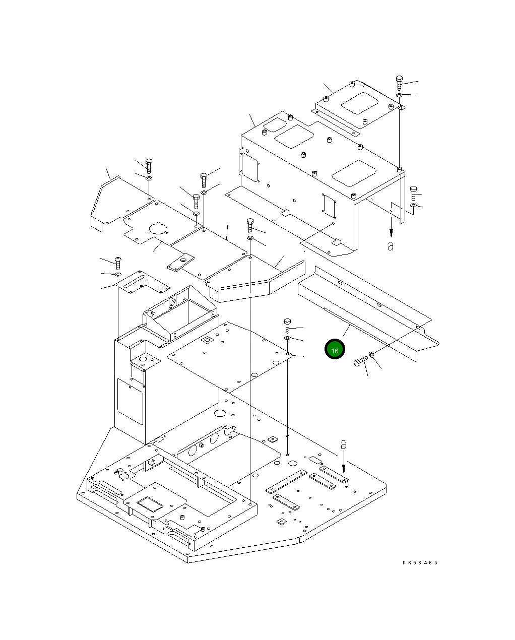 Крышка 234-54-51341 Komatsu