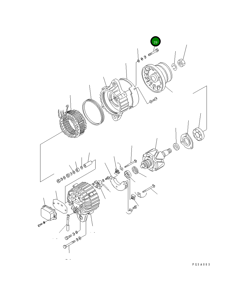 Болт KD0-0080-05302 Komatsu