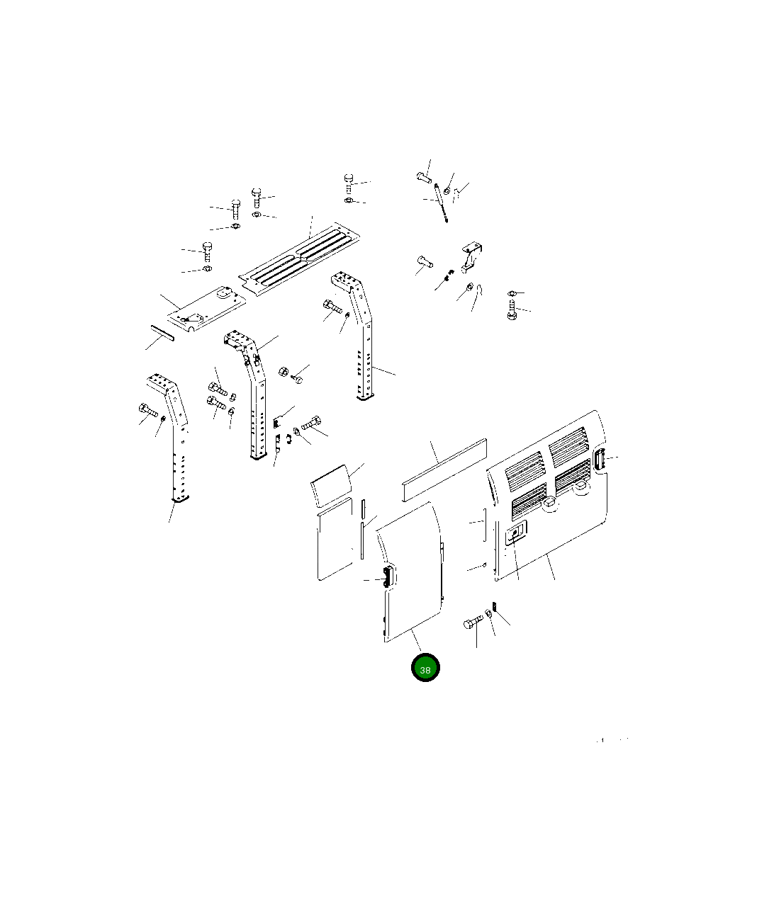 Крышка 2A5-54-15130 Komatsu
