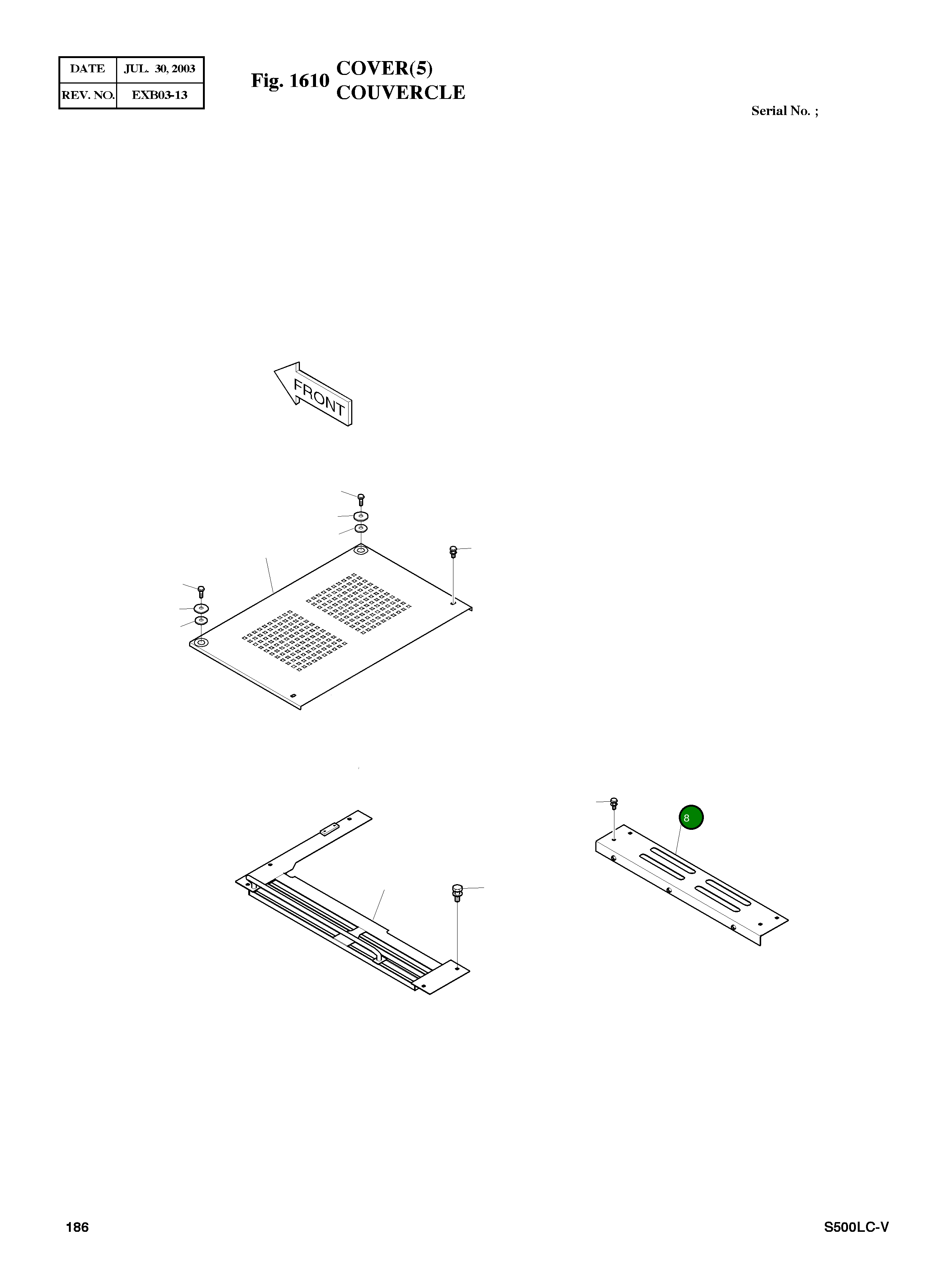 Крышка 621-01681B Komatsu