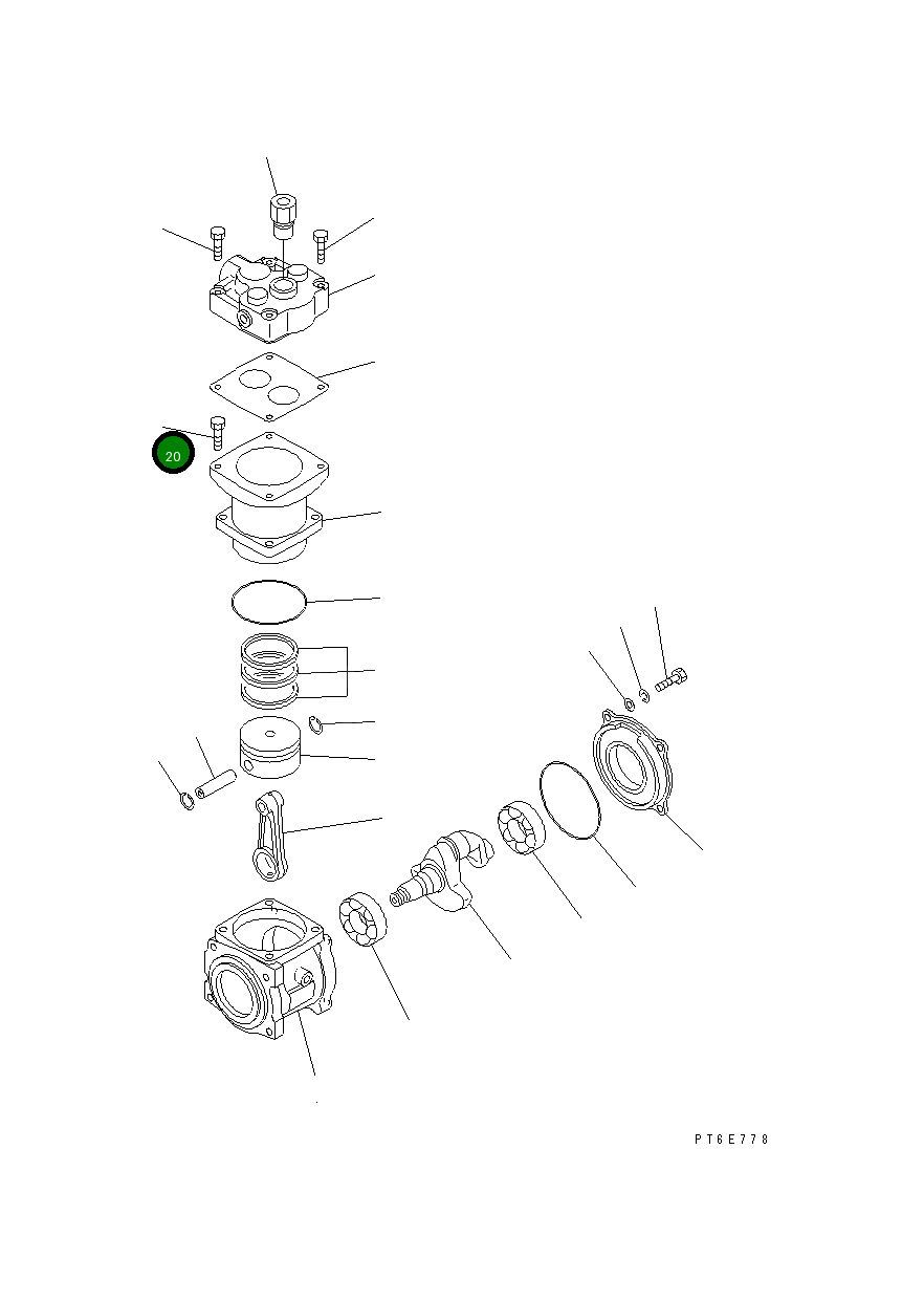 Болт DK000810-2515 Komatsu