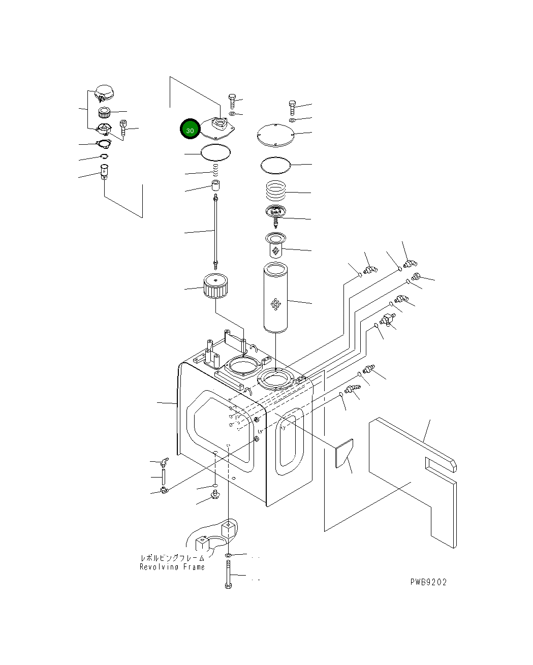 Крышка 208-60-67110 Komatsu
