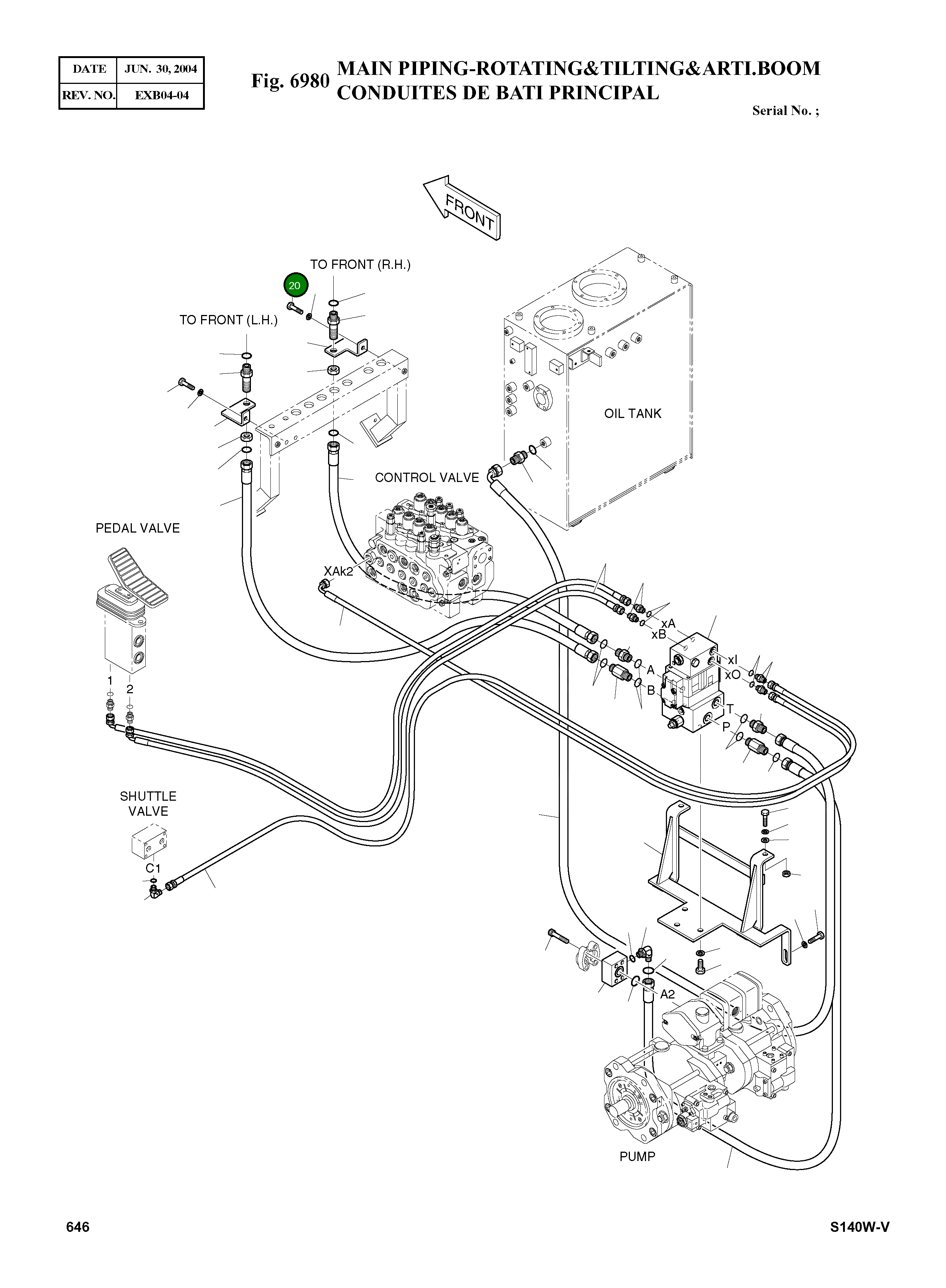 Болт S0515456 Komatsu