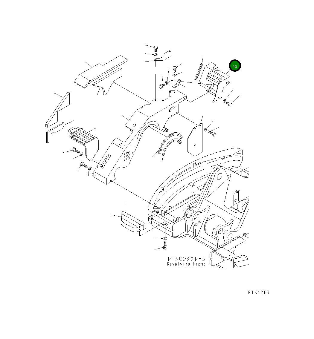 Крышка 21Y-54-17750 Komatsu