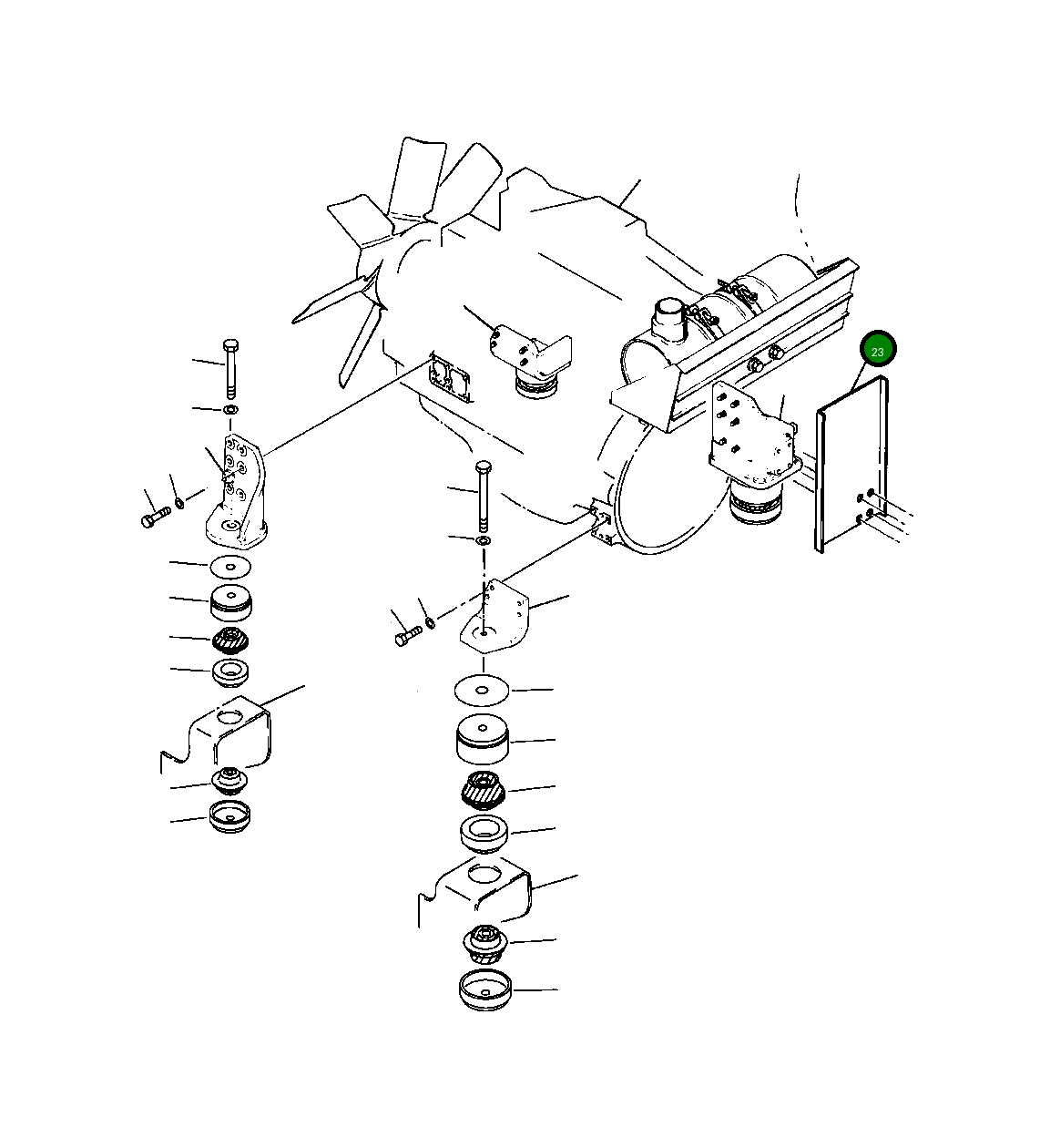 Крышка 207-01-58310 Komatsu