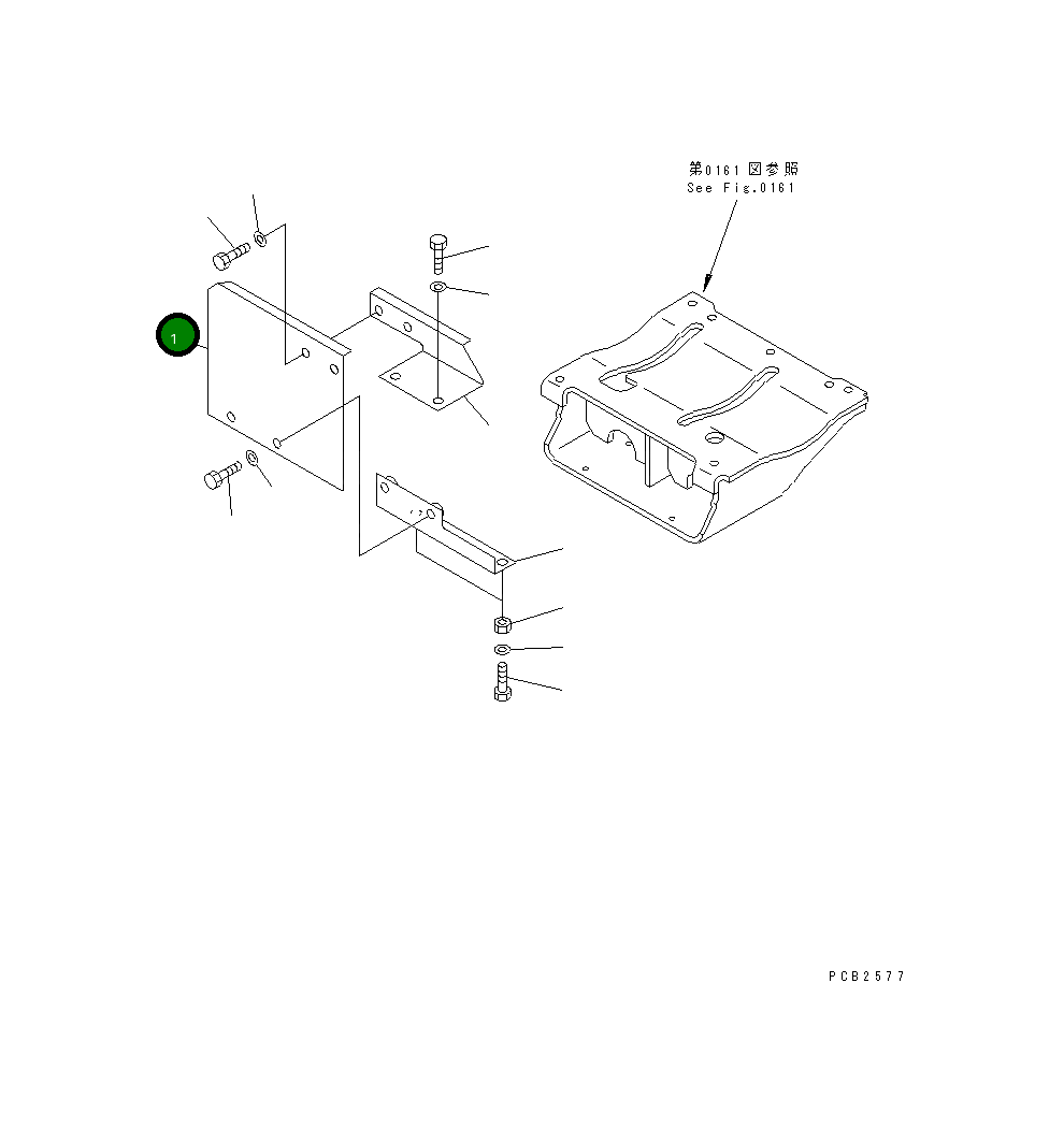 Крышка 207-01-K1111  Komatsu