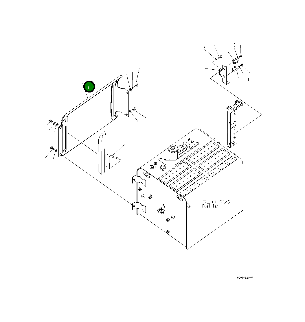 Крышка 208-54-K1021 Komatsu