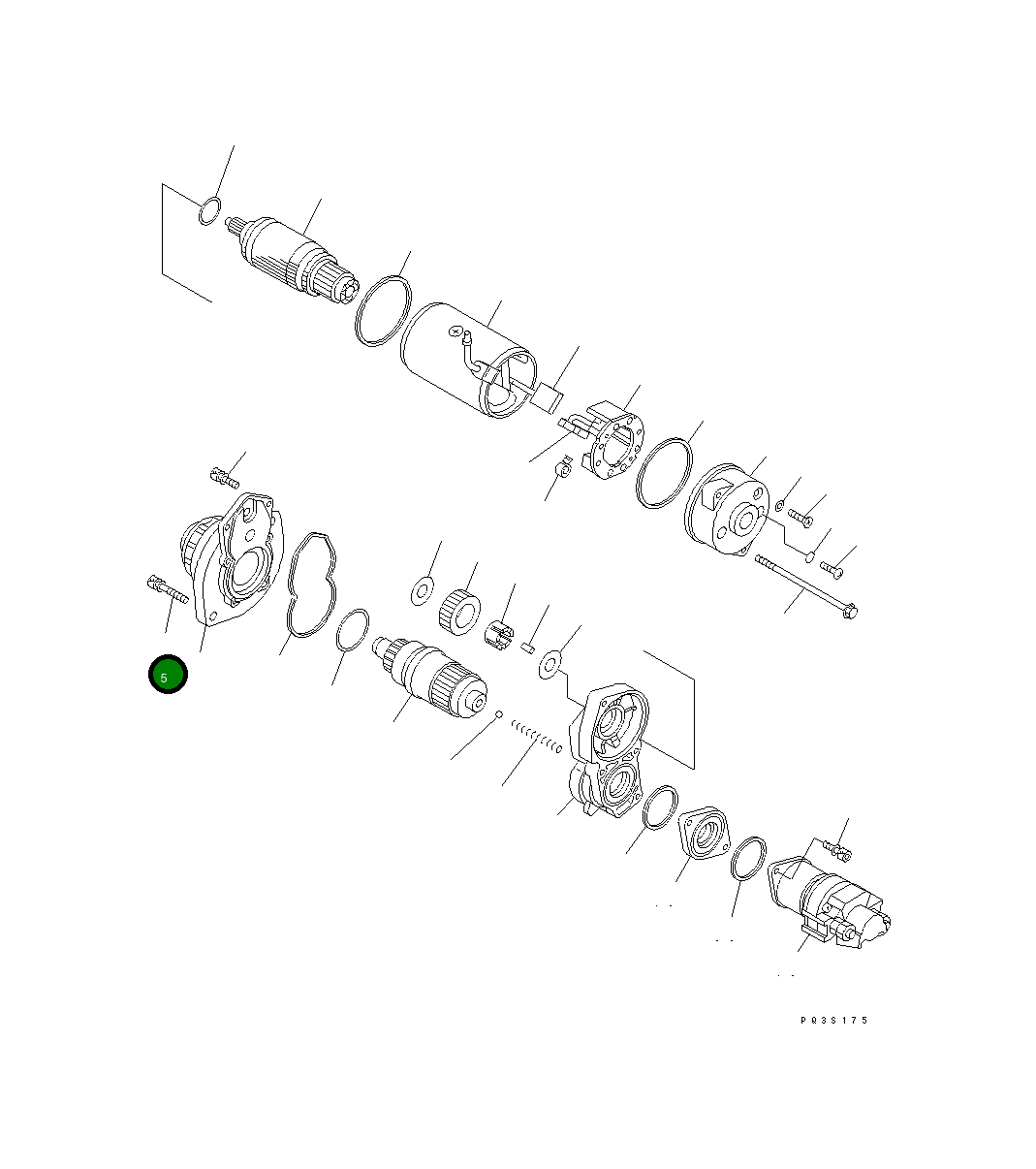 Болт KD0-09001-5170 Komatsu