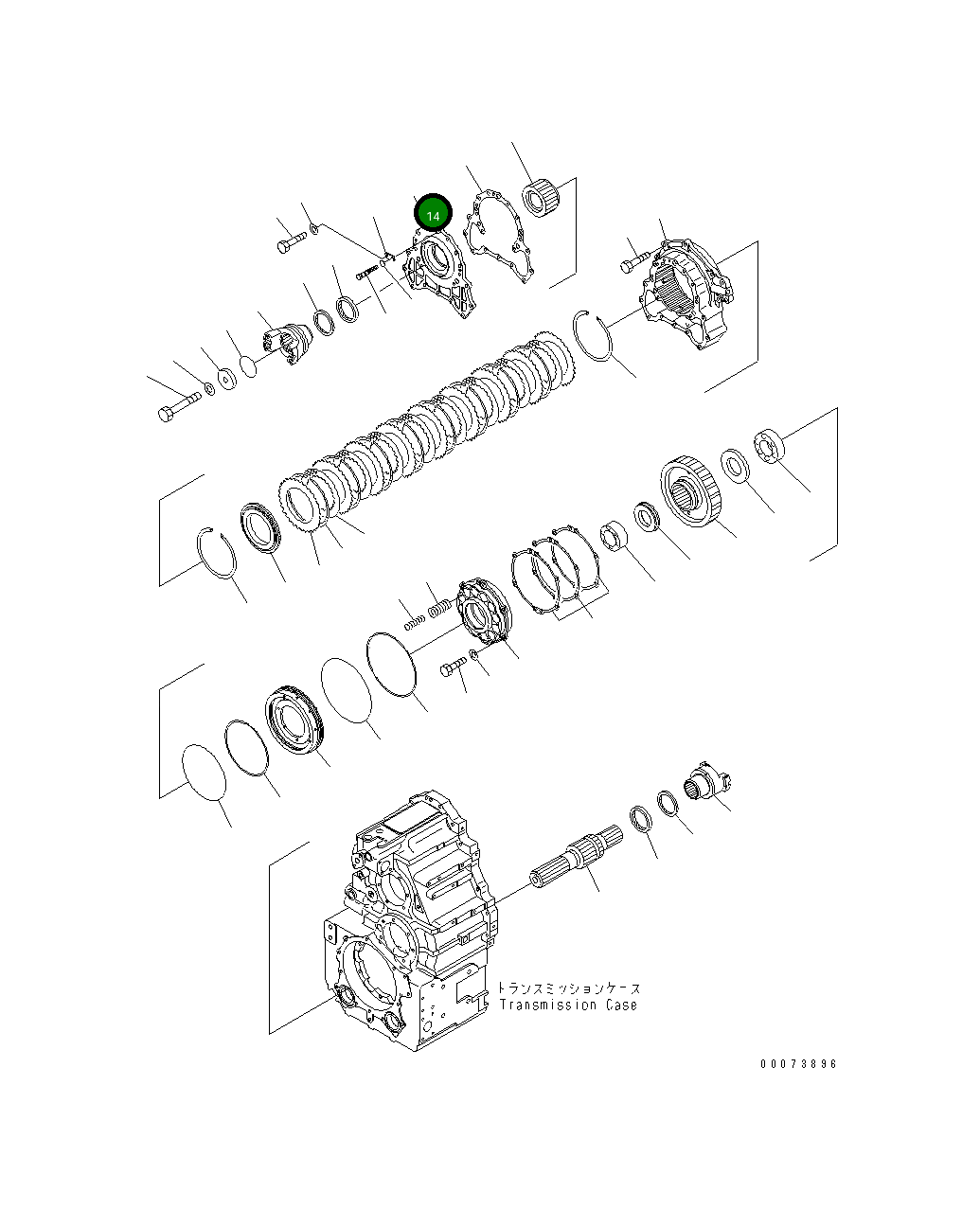 Крышка 714-12-37141 Komatsu