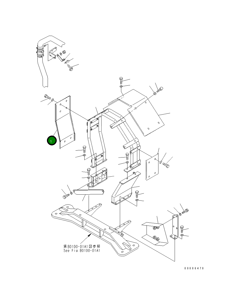 Крышка 42C-Z89-4921  Komatsu