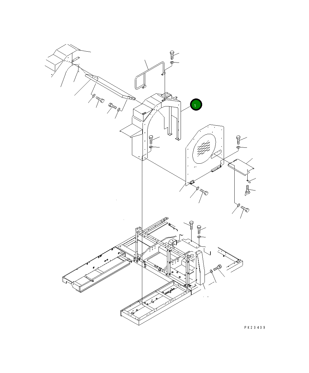 Крышка 8221-54-1411 Komatsu