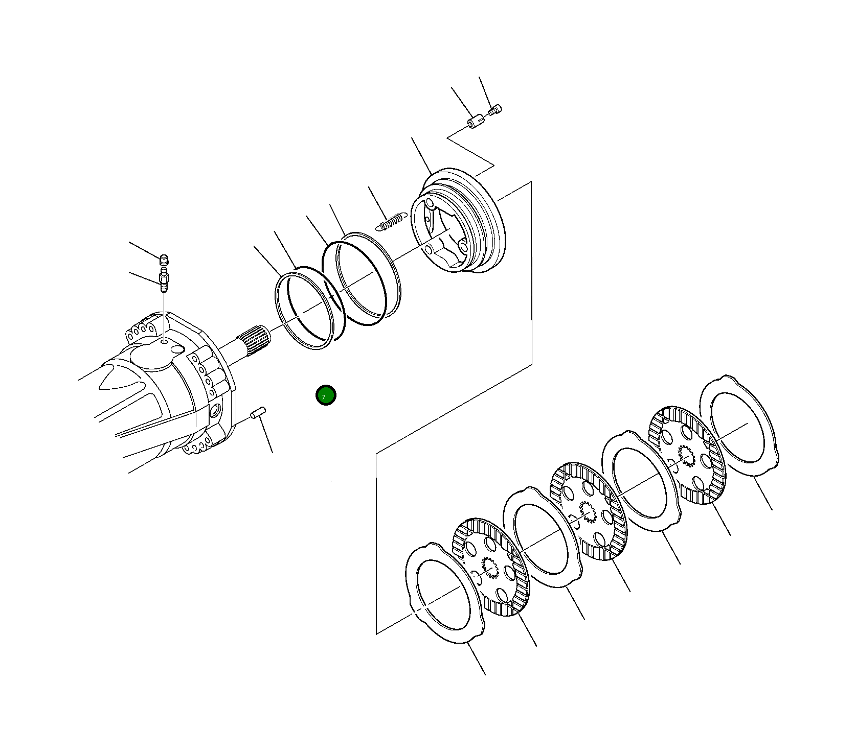 Кольцо уплотнительное (O-Ring) 226-22-12070  Komatsu