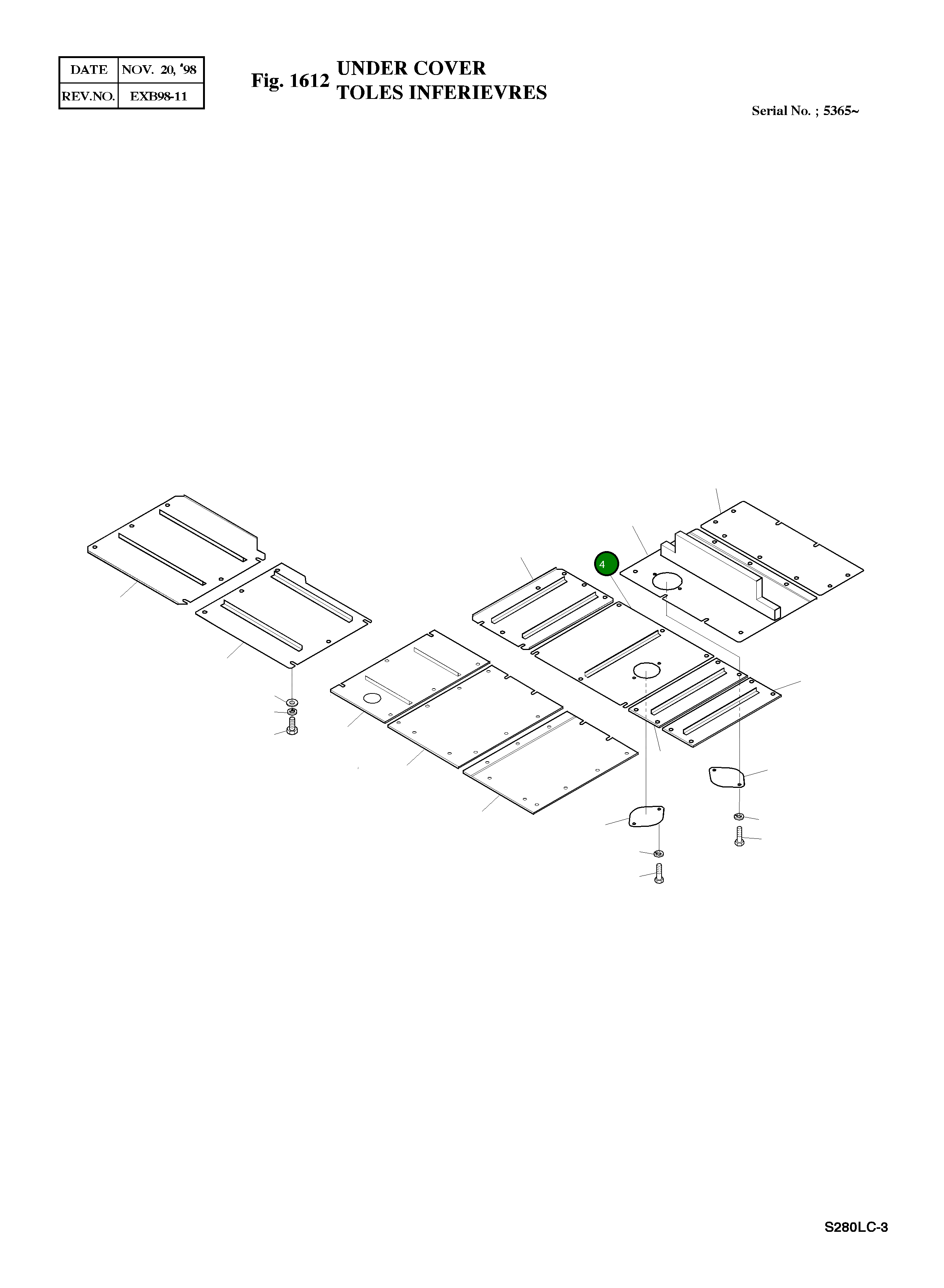 Крышка 2621-3398A Komatsu