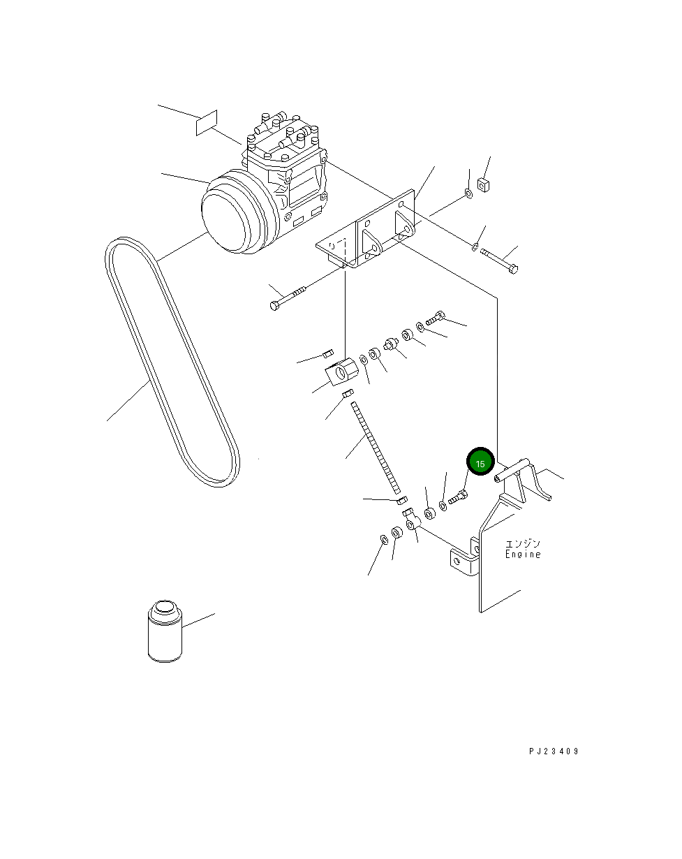 Болт 01010-01665 Komatsu