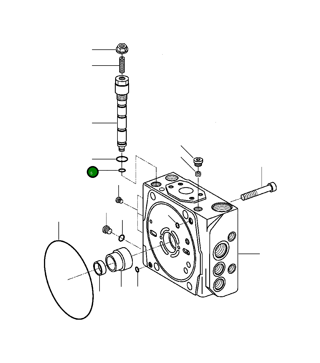 Кольцо уплотнительное (O-Ring) 384 937 R1 Komatsu