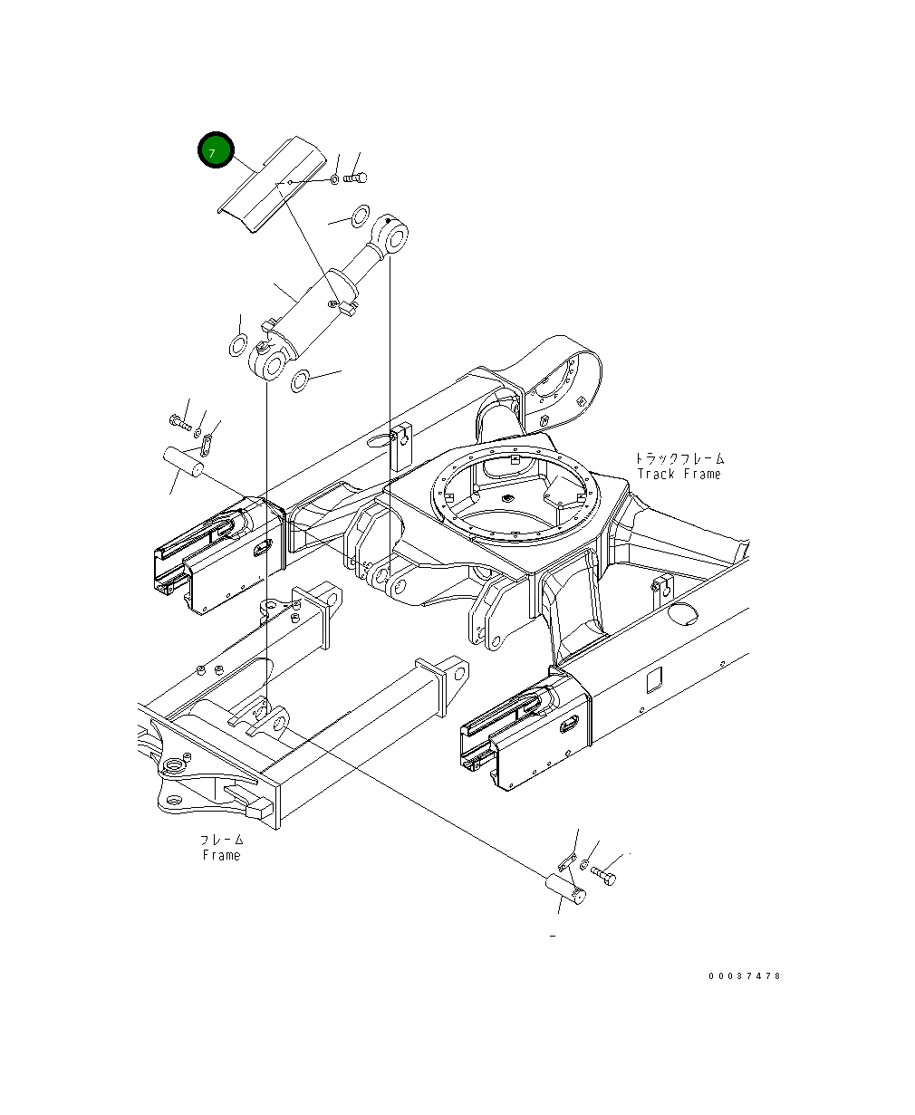 Крышка 22F-910-2221 Komatsu