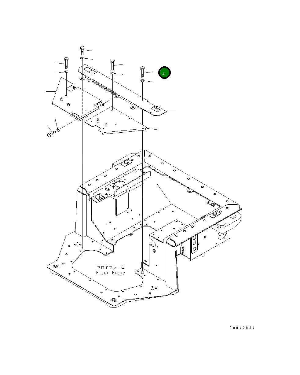 Болт 01010-81250 Komatsu