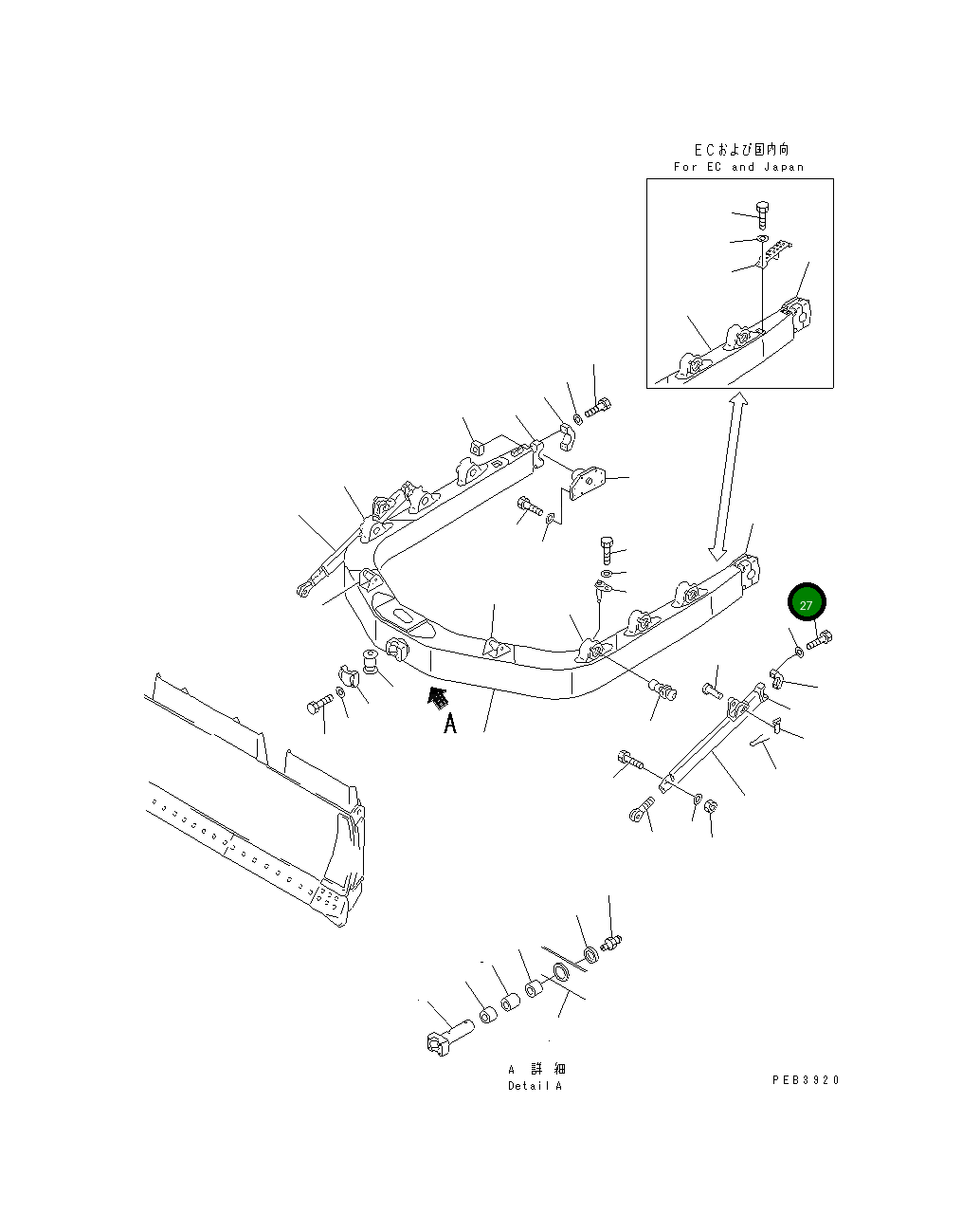 Болт 01010-62095 Komatsu