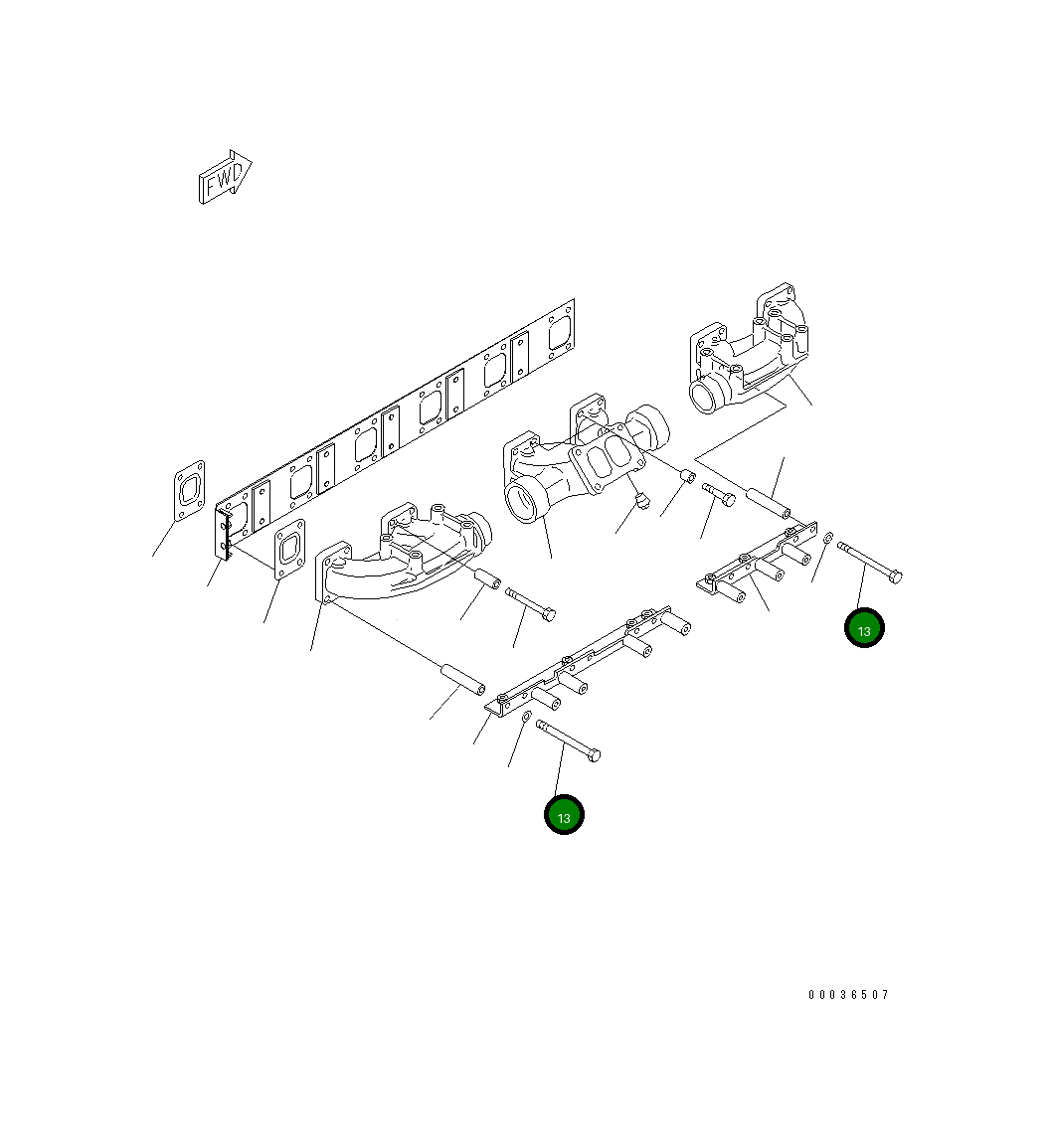 Болт 01011-E1040 Komatsu
