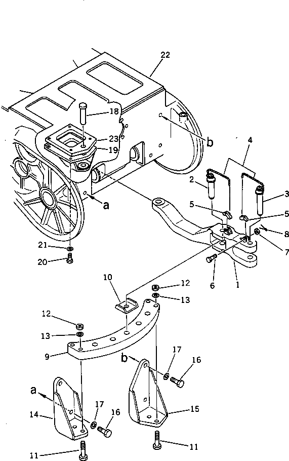 Болт 01011-83350  Komatsu